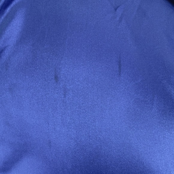 Vintage Sukajan Souvenir Jacket Korea Dragon Tiger Satin Blue Hooded Brad - Picture 8 of 16